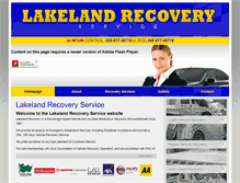 Tablet Screenshot of lakelandrecovery.com